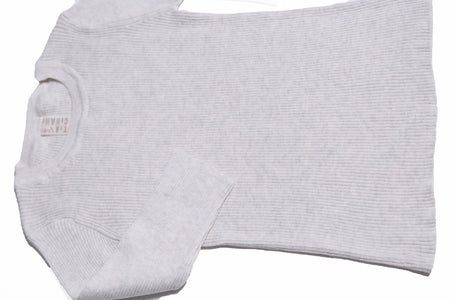 knit tops, unisex, girls, knitwear, white, soft, cotton yarn, 3/4 sleeve, detail