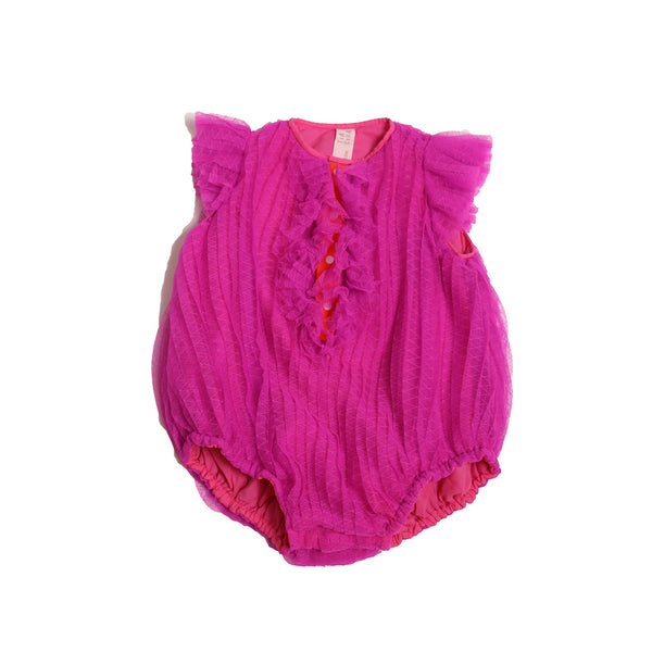 BABY FLORENCE PLEATED ROMPER